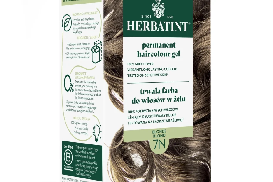 Naturalna trwała farba do włosów blond